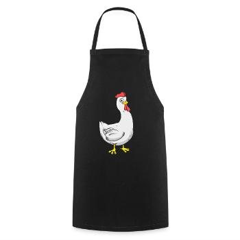 Rooster Chicken Chicken Chicken Chicken Chick - Cooking Apron - black - Front - AI Model Male 185 dark (185cm)
