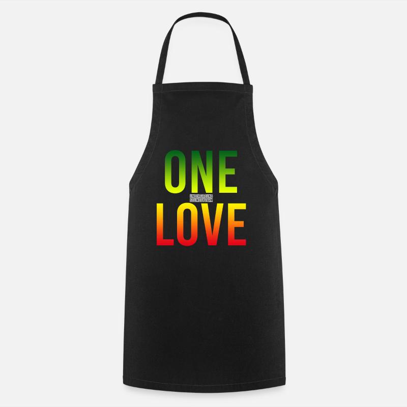 One Love Gradient: Einheit in Farbe - Kochschürze - Schwarz