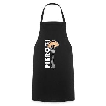 Pierogi - Cooking Apron - black - Front - AI Model Male 185 dark (185cm)