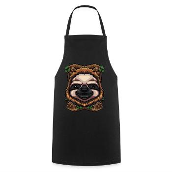 indolence - Tablier de cuisine - noir - Devant - AI Model Male 185 dark (185cm)