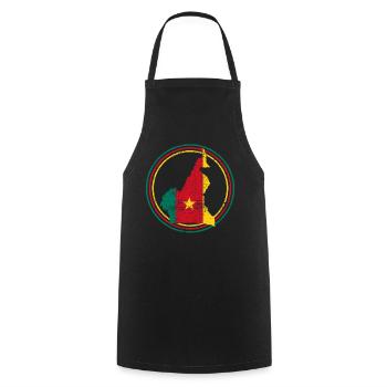 Cameroon - Cooking Apron - black - Front - AI Model Male 185 dark (185cm)