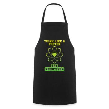 Positif Comme Un proton - Tablier de cuisine - noir - Devant - AI Model Male 185 dark (185cm)