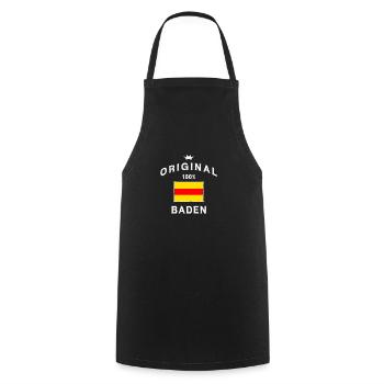 Baden original badisch Schwarzwald Badnerland - Kochschürze - Schwarz - Vorne - AI Model Male 185 dark (185cm)