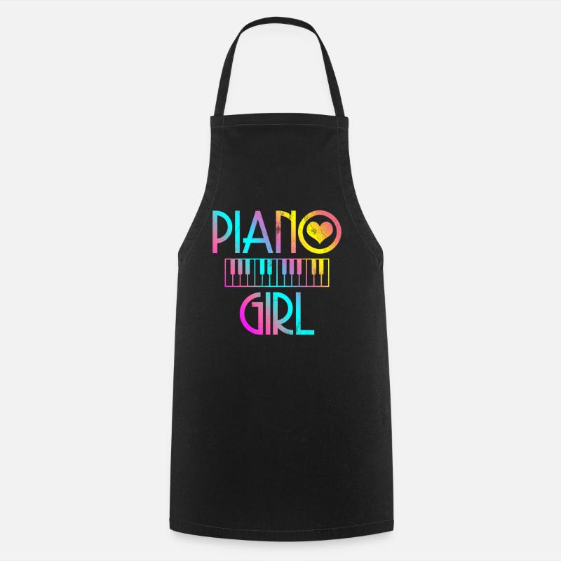 Piano - Tablier de cuisine - noir