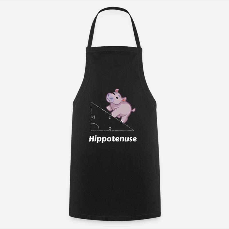 Hippotenuse Maths Geek - Cooking Apron - black