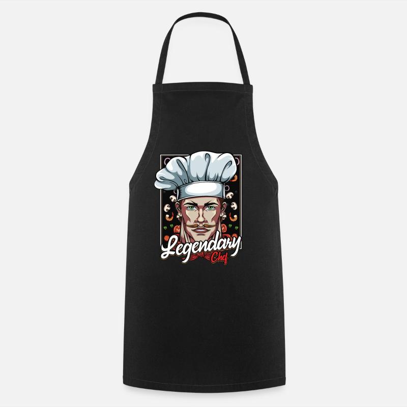 Idée cadeau Chef Chef Cuisine Cuisine - Tablier de cuisine - noir