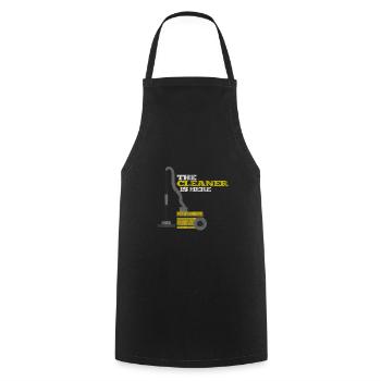 Caretaker cleaner vacuum cleaner - Cooking Apron - black - Front - AI Model Male 185 dark (185cm)