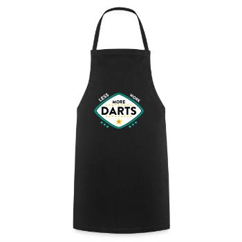 Dart - Kochschürze - Schwarz - Vorne - AI Model Male 185 dark (185cm)