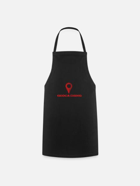 Geocaching - Tablier de cuisine - noir