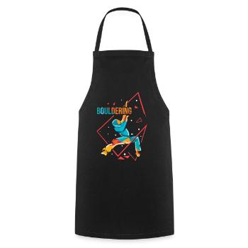 bouldering - Tablier de cuisine - noir - Devant - AI Model Male 185 dark (185cm)