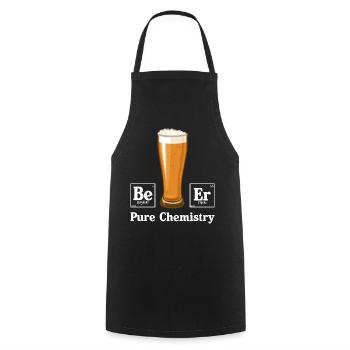 Pure Chemistry - Cooking Apron - black - Front - AI Model Male 185 dark (185cm)