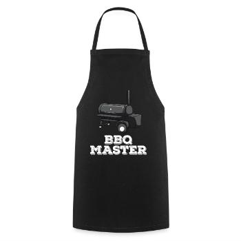 BBQ Smoker Smoken Grillen Griller Grill Geschenk - Kochschürze - Schwarz - Vorne - AI Model Male 185 dark (185cm)