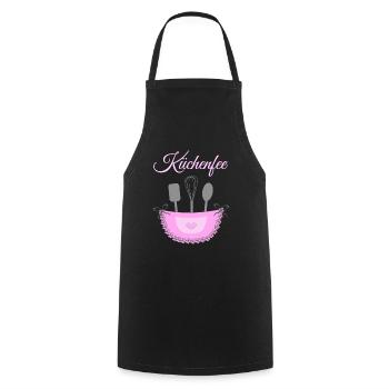 Koch Küchenchef Köchin Bäckerin Geschenk - Kochschürze - Schwarz - Vorne - AI Model Male 185 dark (185cm)
