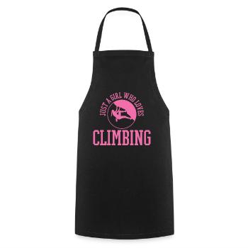 Climb - Cooking Apron - black - Front - AI Model Male 185 dark (185cm)