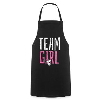 Le genre révèle - Tablier de cuisine - noir - Devant - AI Model Male 185 dark (185cm)