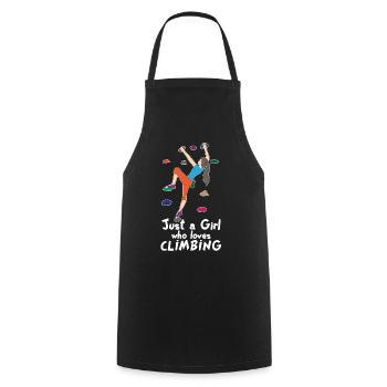 Cadeau d'escalade escalade escalade escalade gym - Tablier de cuisine - noir - Devant - AI Model Male 185 dark (185cm)