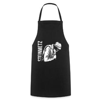 tailleur de pierre - Tablier de cuisine - noir - Devant - AI Model Male 185 dark (185cm)