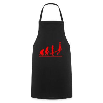 Basketball Evolution Basket Throw Dunk Gift - Cooking Apron - black - Front - AI Model Male 185 dark (185cm)