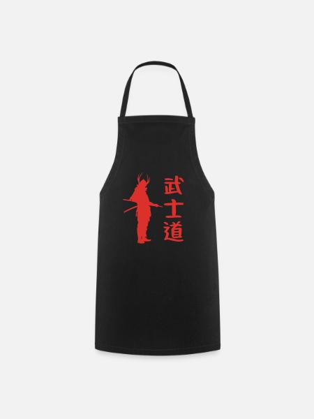 Samurai Bushido - Kochschürze - Schwarz