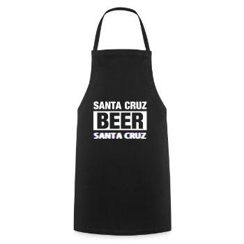 Santa Cruz beer - Cooking Apron - black - Front - AI Model Male 185 dark (185cm)