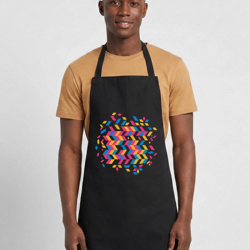 A herringbone pattern Cooking Apron