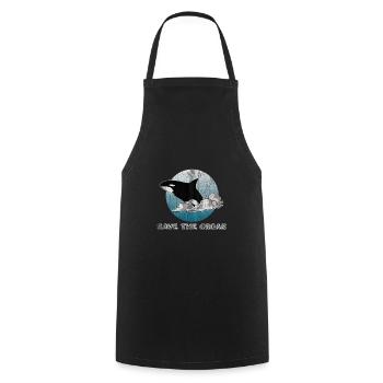 Dicton des orques pour le bien-être animal - Tablier de cuisine - noir - Devant - AI Model Male 185 dark (185cm)