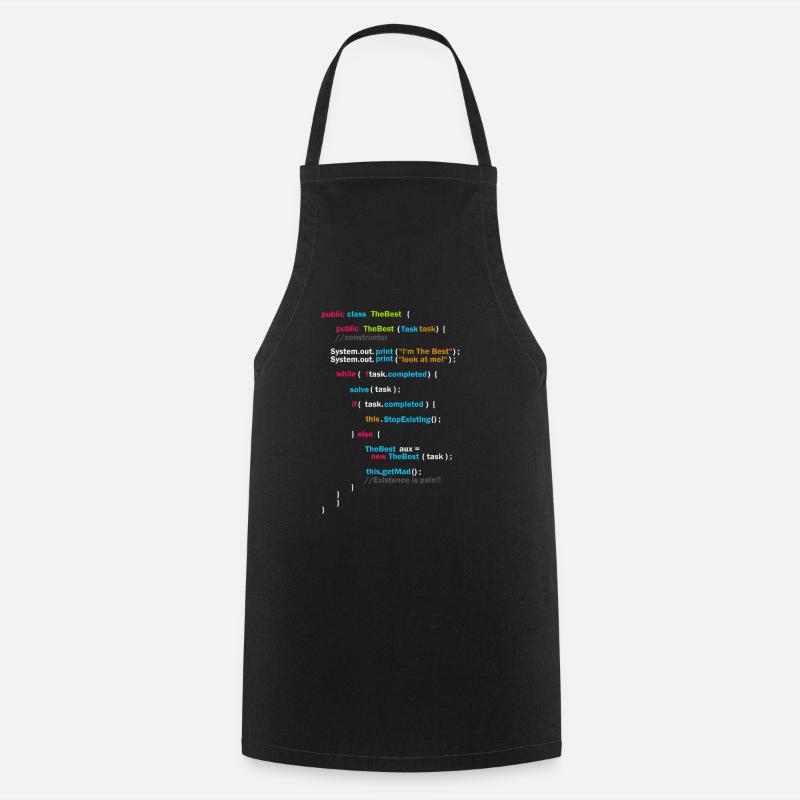 Code du programme - Tablier de cuisine - noir