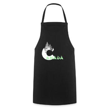 Canada - Cooking Apron - black - Front - AI Model Male 185 dark (185cm)