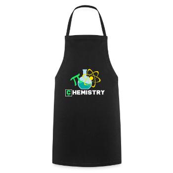 chemistry - Cooking Apron - black - Front - AI Model Male 185 dark (185cm)
