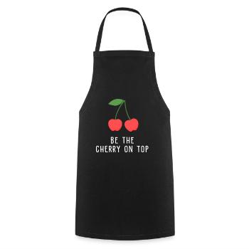 Être la cerise sur le dessus - Tablier de cuisine - noir - Devant - AI Model Male 185 dark (185cm)