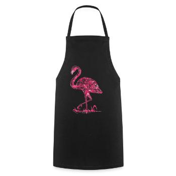 flamant - Tablier de cuisine - noir - Devant - AI Model Male 185 dark (185cm)