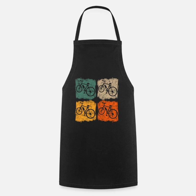 Bicycle retro - Cooking Apron - black