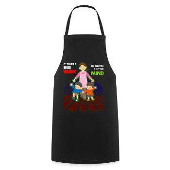 Lehrer Kindergarten Erzieher - Kochschürze - Schwarz - Vorne - AI Model Male 185 dark (185cm)