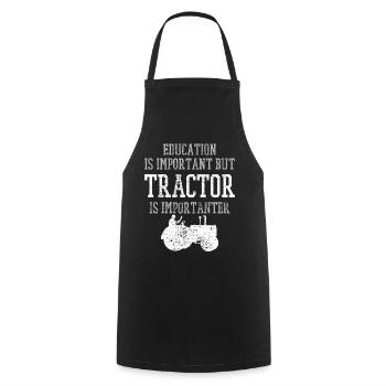 tracteur - Tablier de cuisine - noir - Devant - AI Model Male 185 dark (185cm)