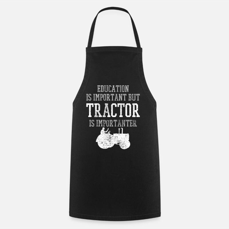 Traktor - Kochschürze - Schwarz