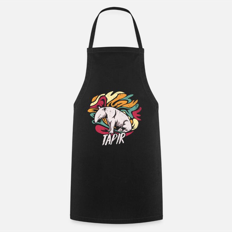 Tapire Geschenk - Kochschürze - Schwarz