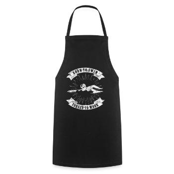 Schwimmen Schwimmer - Kochschürze - Schwarz - Vorne - AI Model Male 185 dark (185cm)