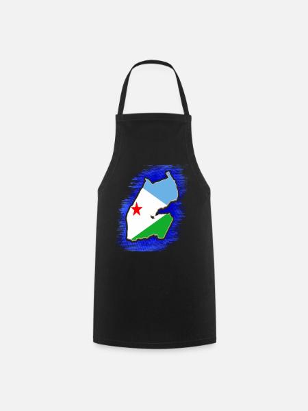 Djibouti Djibouti Djibouti cadeau de vacances - Tablier de cuisine - noir