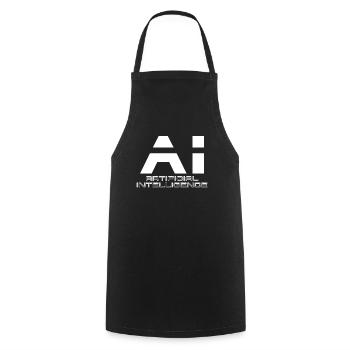 AI Artificial Intelligence Artificial Intelligence - Cooking Apron - black - Front - AI Model Male 185 dark (185cm)