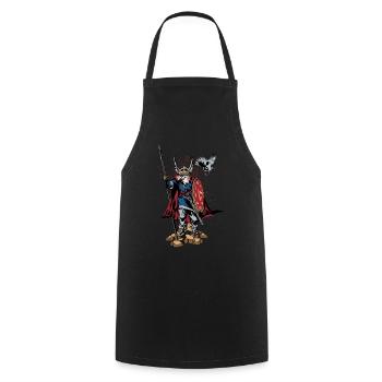 Viking warrior Odin Norse mythology - Cooking Apron - black - Front - AI Model Male 185 dark (185cm)