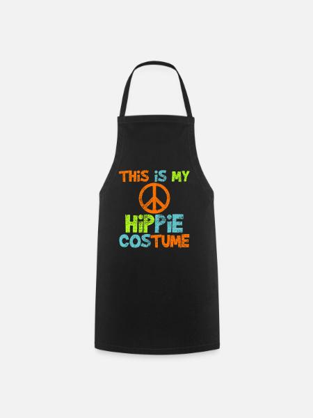 Hippie - Kochschürze - Schwarz