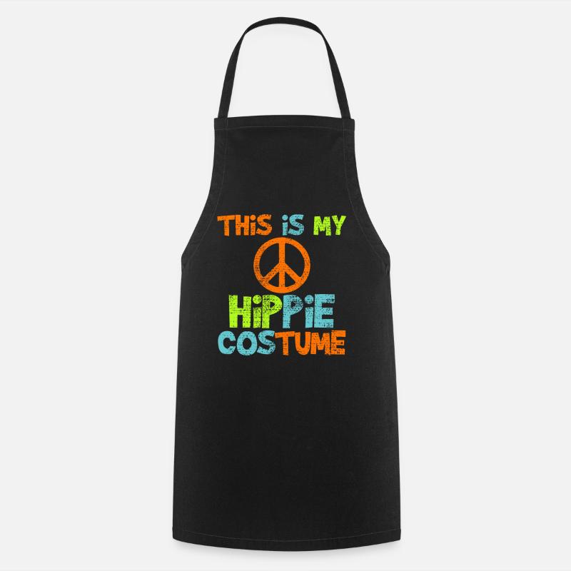 Hippie - Kochschürze - Schwarz