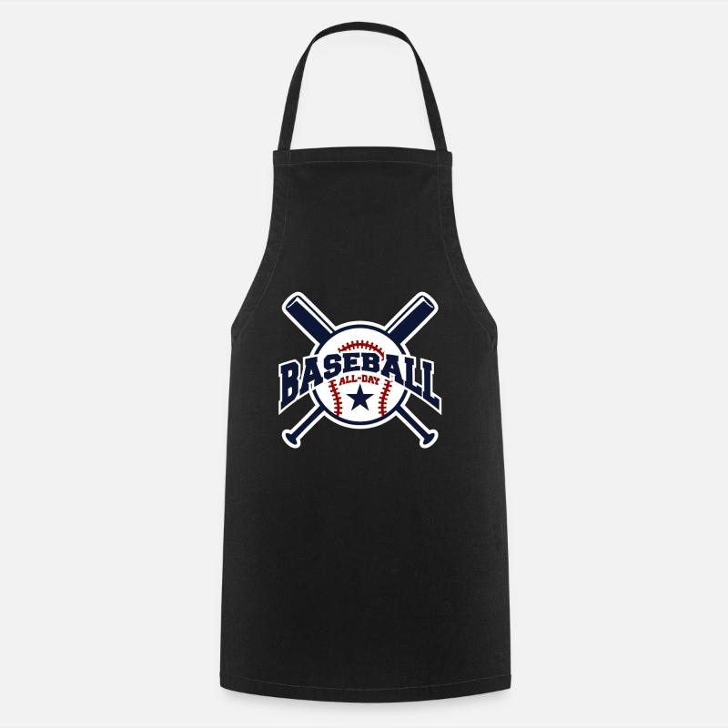 Baseball - Kochschürze - Schwarz