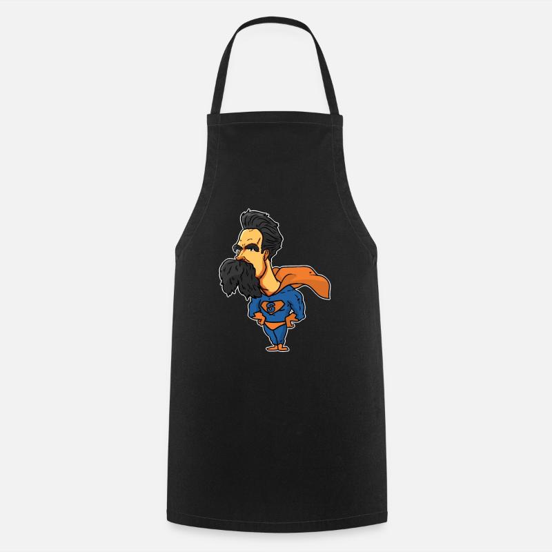 Friedrich Nietzsche - Tablier de cuisine - noir