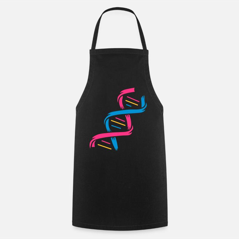 The structure of a DNA molecule - Cooking Apron - black