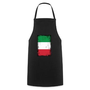 Italy Italian Flag Italian Flag Vintage - Cooking Apron - black - Front - AI Model Male 185 dark (185cm)