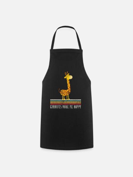Giraffe - Kochschürze - Schwarz