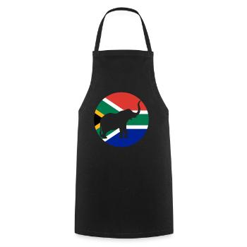 Afrique du Sud - Tablier de cuisine - noir - Devant - AI Model Male 185 dark (185cm)