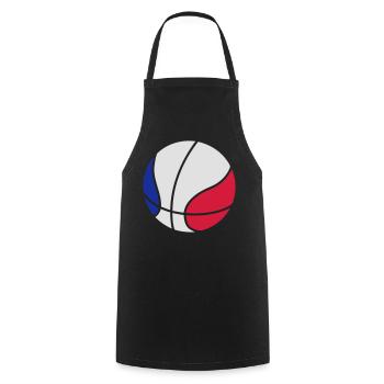 Basketball - Cooking Apron - black - Front - AI Model Male 185 dark (185cm)