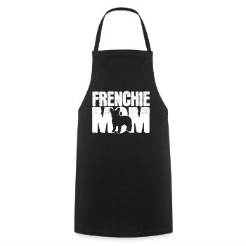 Bulldog français - Tablier de cuisine - noir - Devant - AI Model Male 185 dark (185cm)
